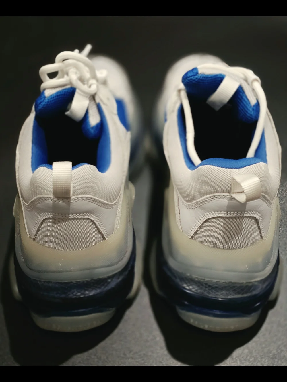 Balenciaga Triple S. White & Blue Chunky Sole Men’s Sneakers